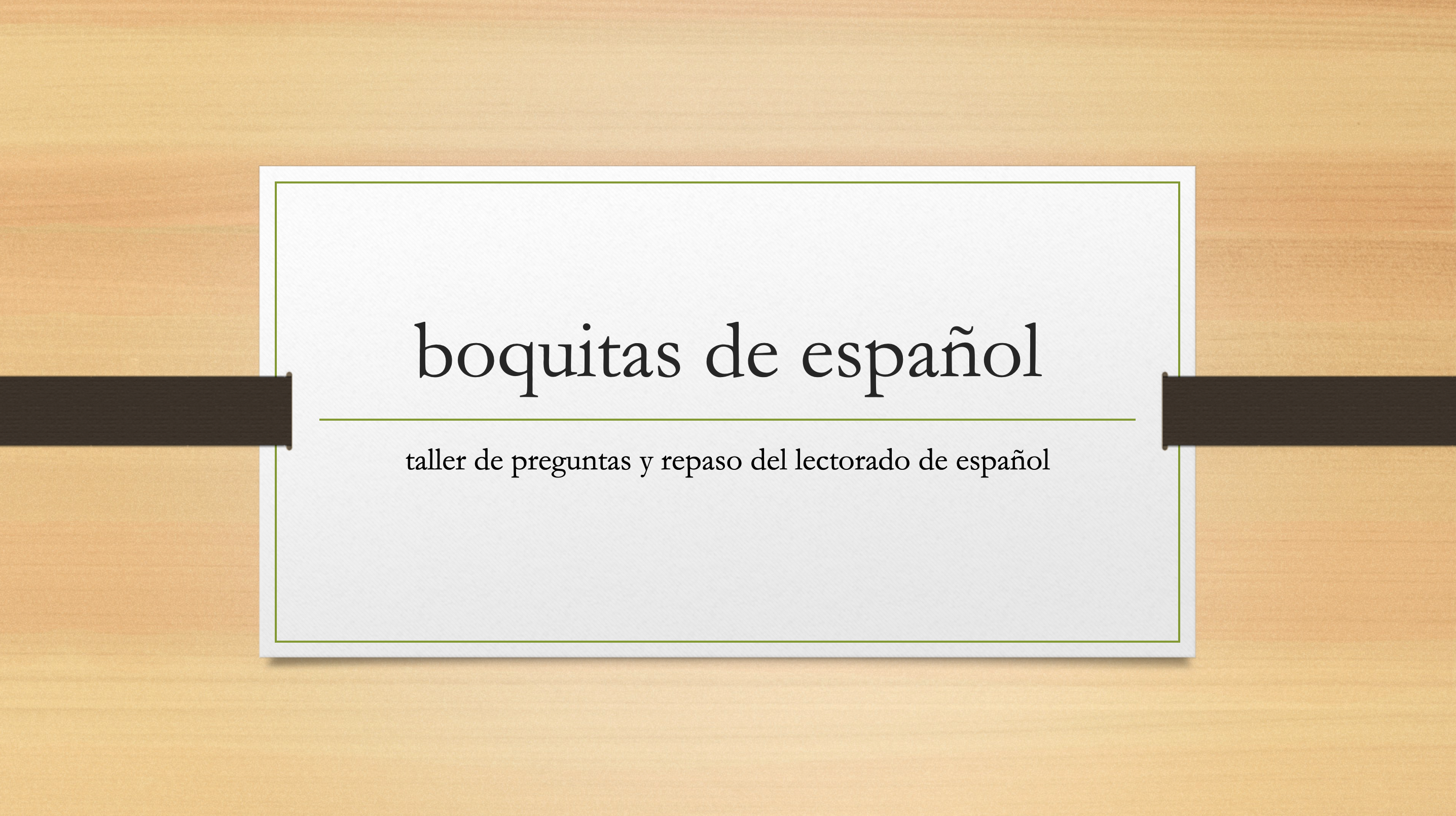 Course Image boquitas de español